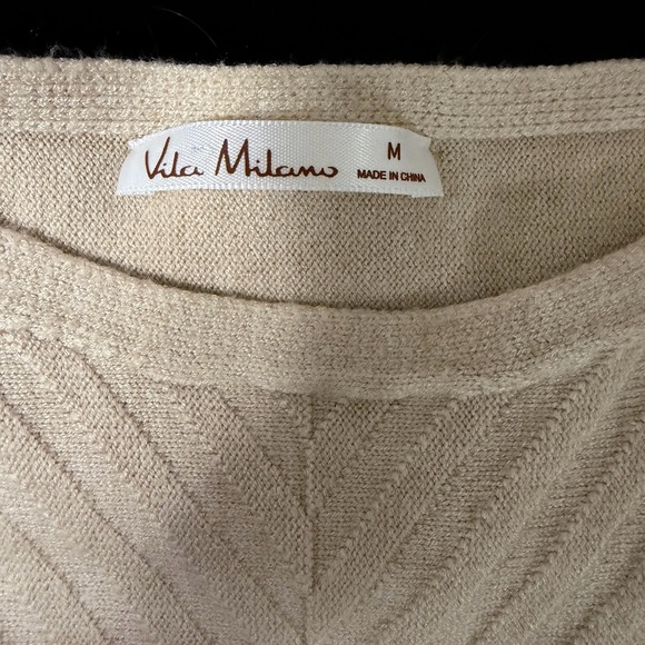 Vila Milano Cream Sweater M - Picture 2 of 4
